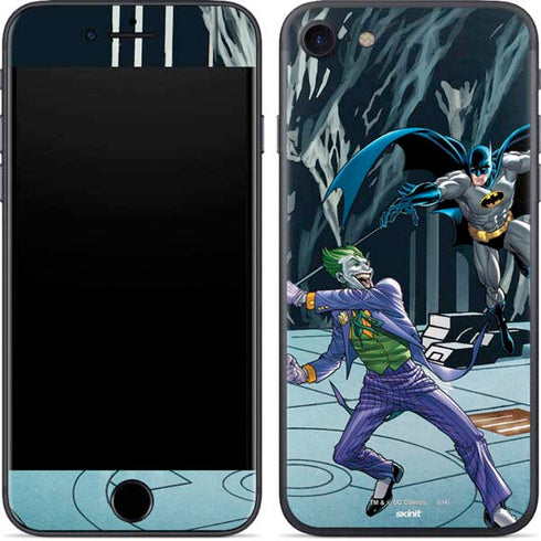 DC Comics The Joker vs Batman Art iPhone 8 Skin