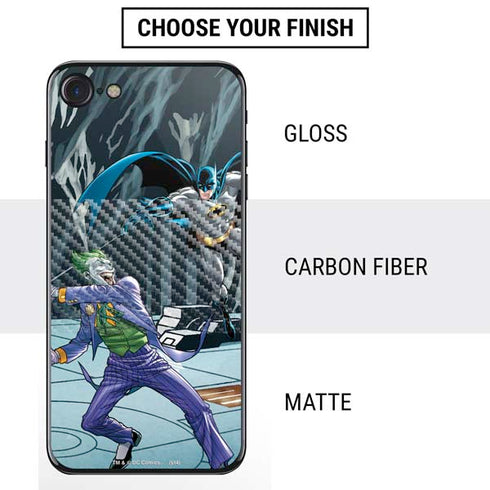 DC Comics The Joker vs Batman Art iPhone SE (2nd & 3rd Gen) Skin