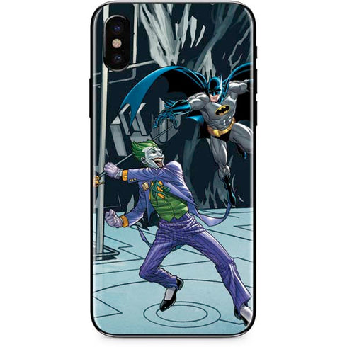DC Comics The Joker vs Batman Art iPhone XS Max Skin