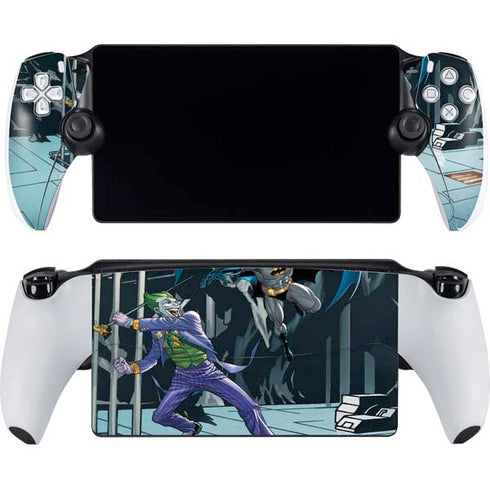DC Comics The Joker vs Batman Art PlayStation Portal Remote Player Skin