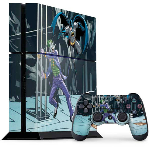 DC Comics The Joker vs Batman Art PS4 Console and Controller Bundle Skin