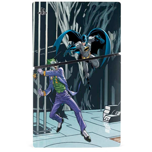 DC Comics The Joker vs Batman Art PS5 Slim Disk Console Skin