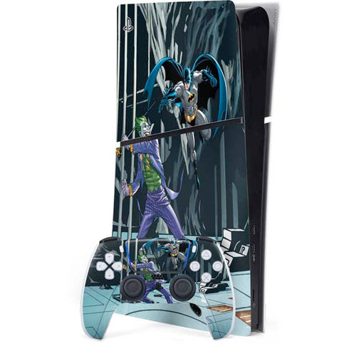 DC Comics The Joker vs Batman Art PS5 Slim Digital Edition Console Skin