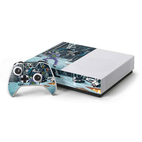 DC Comics The Joker vs Batman Art Xbox One S Console and Controller Bundle Skin