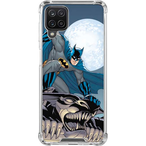 DC Comics Batman Action Pose 90's art Galaxy A12 Clear Case