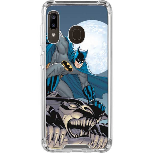 DC Comics Batman Action Pose 90's art Galaxy A30 Clear Case