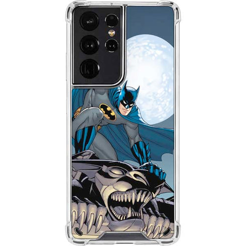 DC Comics Batman Action Pose 90's art Galaxy S21 Ultra 5G Clear Case