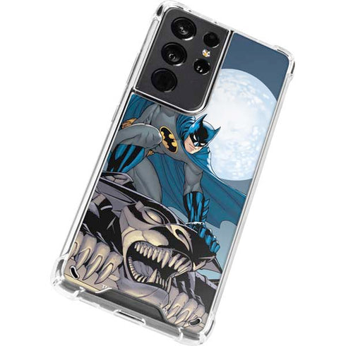 DC Comics Batman Action Pose 90's art Galaxy S21 Ultra 5G Clear Case