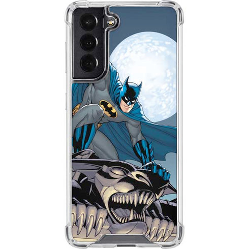 DC Comics Batman Action Pose 90's art Galaxy S22 Clear Case