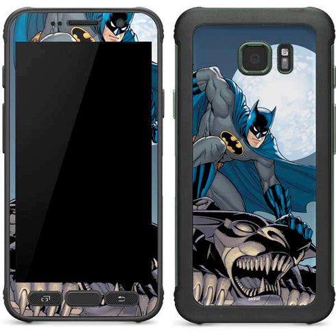 DC Comics Batman Action Pose 90's art Galaxy S7 Active Skin