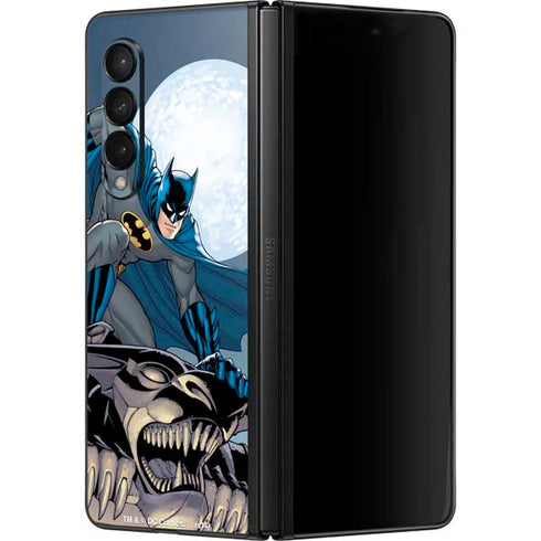 DC Comics Batman Action Pose 90's art Galaxy Z Fold3 5G Skin