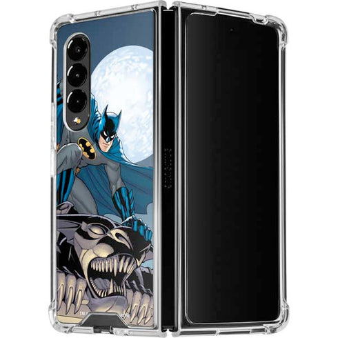 DC Comics Batman Action Pose 90's art Galaxy Z Fold4 5G Clear Case