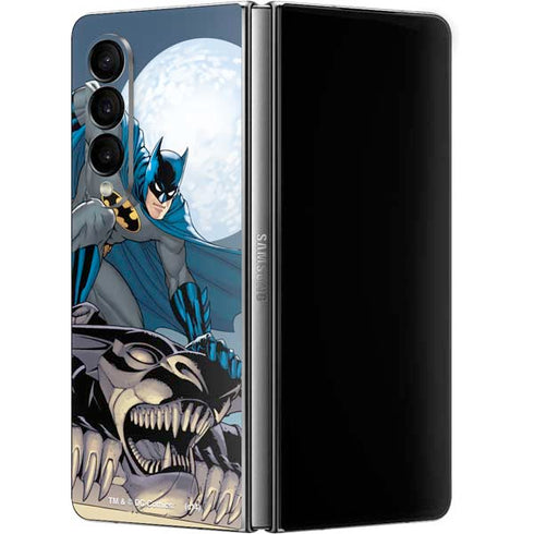 DC Comics Batman Action Pose 90's art Galaxy Z Fold4 5G Skin