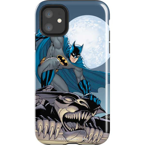 DC Comics Batman Action Pose 90's art iPhone 11 Impact Case