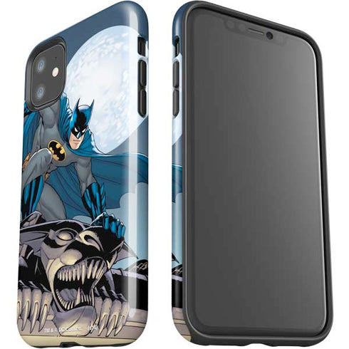 DC Comics Batman Action Pose 90's art iPhone 11 Impact Case