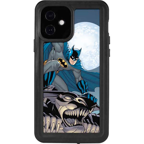 DC Comics Batman Action Pose 90's art iPhone 12 Waterproof Case