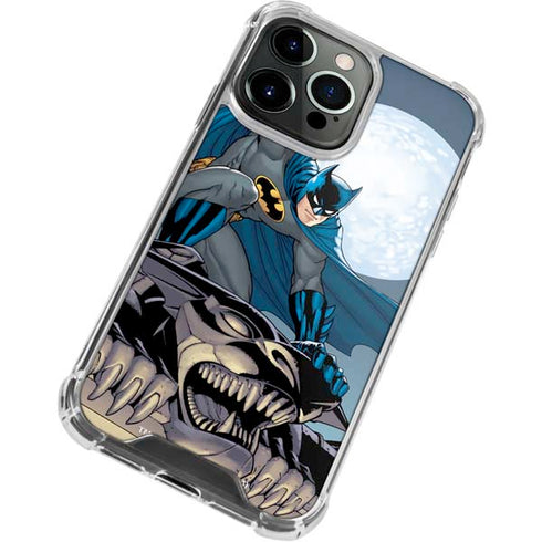 DC Comics Batman Action Pose 90's art iPhone 13 Pro Clear Case
