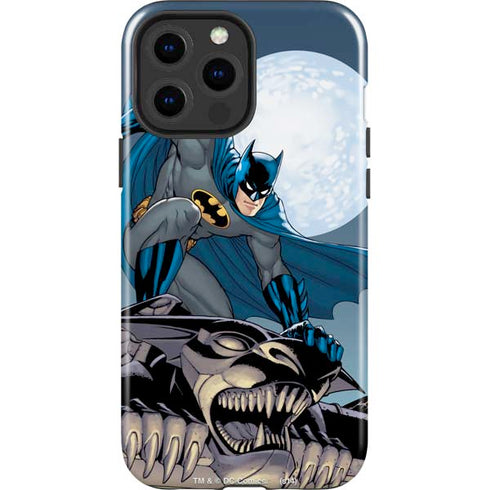 DC Comics Batman Action Pose 90's art iPhone 13 Pro Max Impact Case