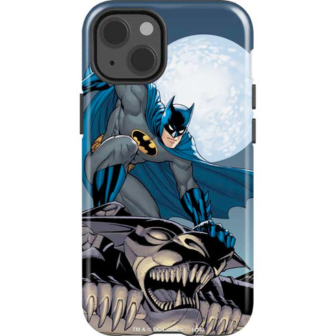 DC Comics Batman Watches Over the City iPhone 15 Impact Case