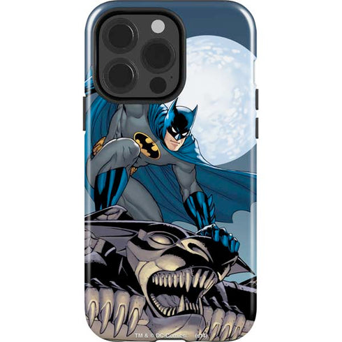 DC Comics Batman Watches Over the City iPhone 15 Pro Impact Case