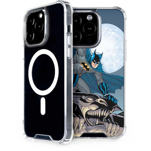 DC Comics Batman Watches Over the City iPhone 15 Pro MagSafe Case