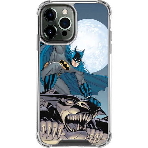 DC Comics Batman Action Pose 90's art iPhone 14 Pro Max Clear Case