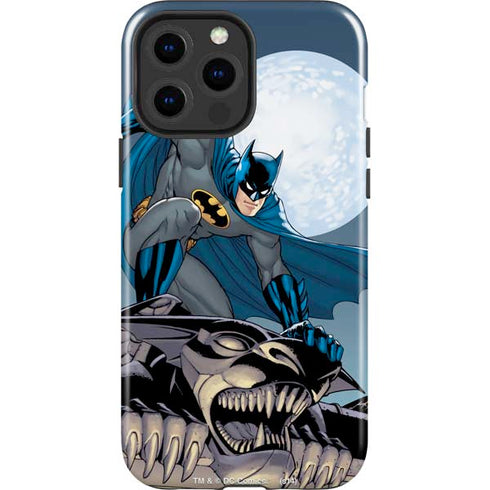 DC Comics Batman Action Pose 90's art iPhone 14 Pro Max Impact Case