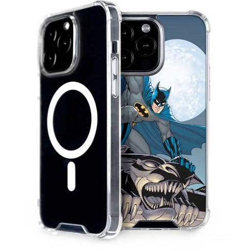 DC Comics Batman Watches Over the City iPhone 15 Pro Max MagSafe Case