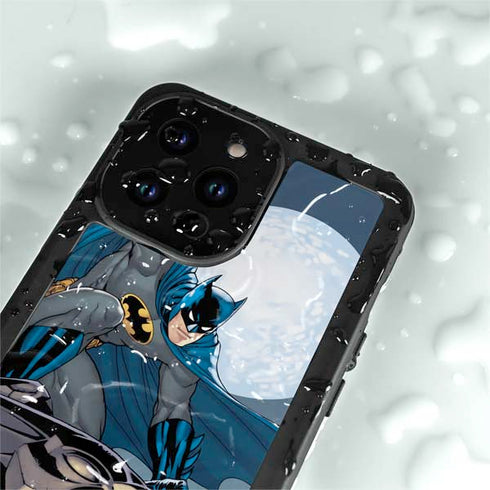 DC Comics Batman Action Pose 90's art iPhone 14 Pro Max Waterproof Case