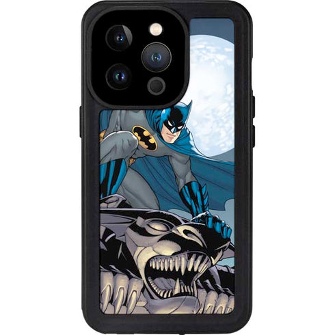 DC Comics Batman Action Pose 90's art iPhone 14 Pro Waterproof Case