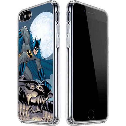 DC Comics Batman Action Pose 90's art iPhone SE (2nd & 3rd Gen) Clear Case