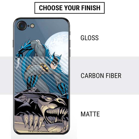 DC Comics Batman Action Pose 90's art iPhone SE (2nd & 3rd Gen) Skin