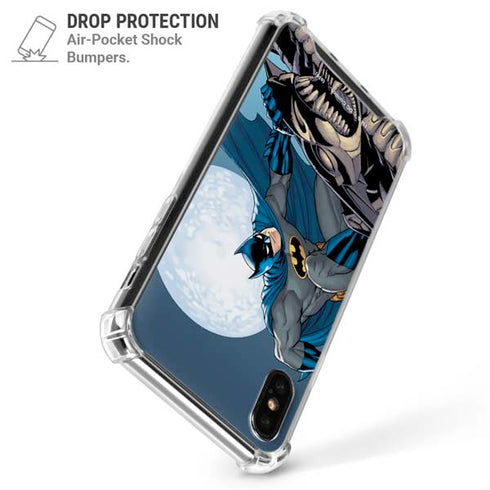 DC Comics Batman Watches Over the City iPhone XS Max Clear Case