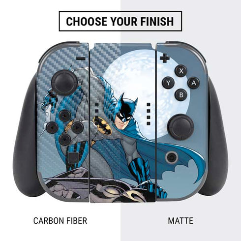 DC Comics Batman Action Pose 90's art Nintendo Switch Bundle Skin