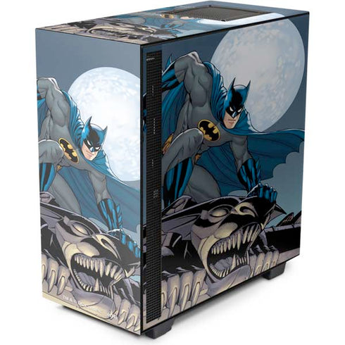 DC Comics Batman Action Pose 90's art NZXT H510 Compact ATX Mid-Tower Case Skin