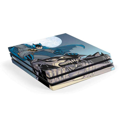 DC Comics Batman Action Pose 90's art PS4 Pro Console Skin