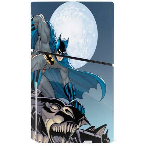 DC Comics Batman Watches Over the City PS5 Slim Disk Console Skin