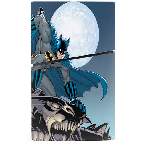 DC Comics Batman Watches Over the City PS5 Slim Digital Edition Bundle Skin