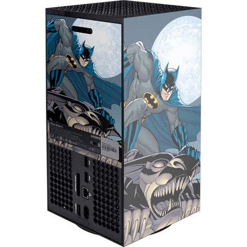 DC Comics Batman Action Pose 90's art Xbox Series X Console Skin