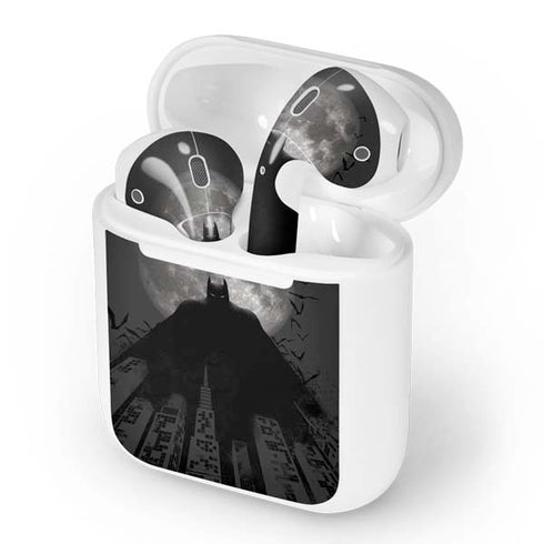 DC Comics Batman On City with Moon Art Apple AirPods Skin