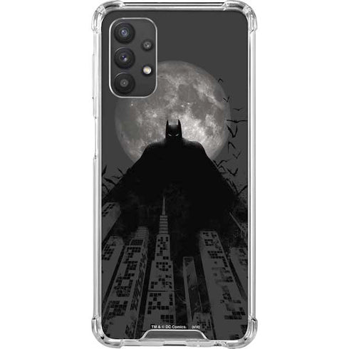 DC Comics Batman On City with Moon Art Galaxy A32 5G Clear Case
