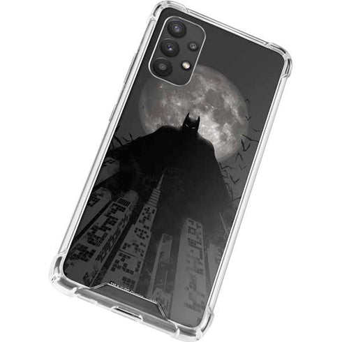 DC Comics Batman On City with Moon Art Galaxy A32 5G Clear Case