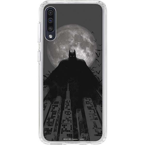 DC Comics Batman On City with Moon Art Galaxy A50 Clear Case