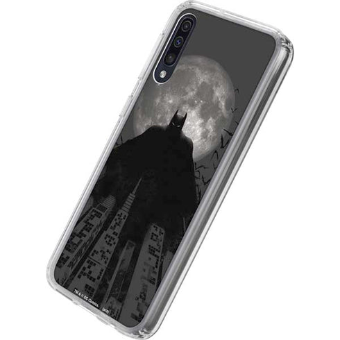 DC Comics Batman On City with Moon Art Galaxy A50 Clear Case