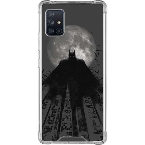 DC Comics Batman On City with Moon Art Galaxy A51 5G Clear Case