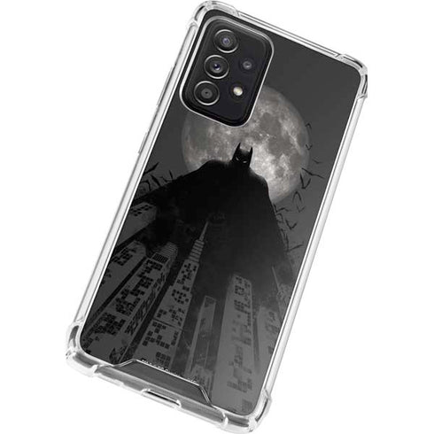 DC Comics Batman On City with Moon Art Galaxy A52 5G Clear Case