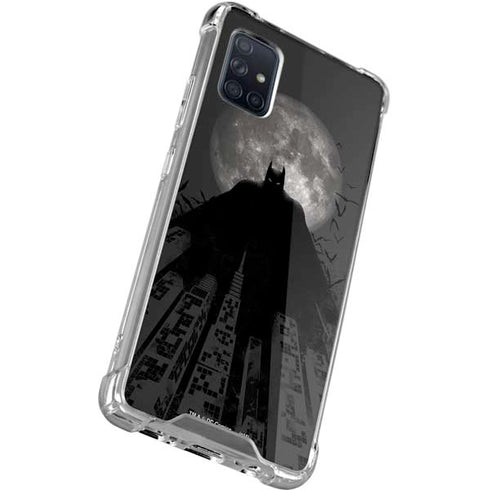 DC Comics Batman On City with Moon Art Galaxy A71 5G Clear Case