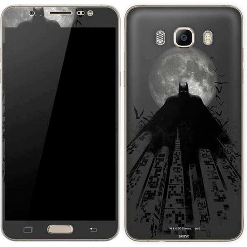 DC Comics Batman On City with Moon Art Galaxy J7 Skin