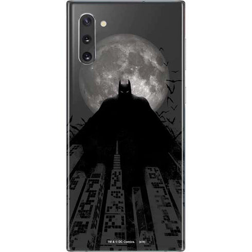 DC Comics Batman On City with Moon Art Galaxy Note 10 Skin