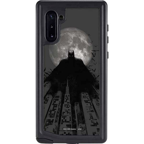 DC Comics Batman On City with Moon Art Galaxy Note 10 Waterproof Case